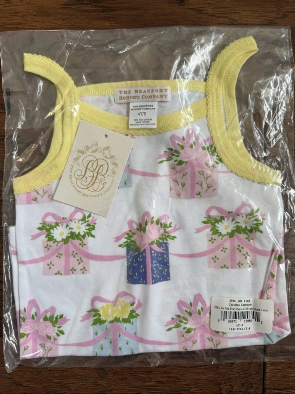 RARE Beaufort Bonnet Company Everyday is a Gift Matching Set HTF! Girls 4T 5